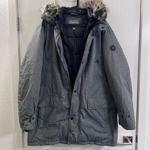 Michael Kors Men's Gray Insulated Puffer Oversized Parka Jacket SZ. XL